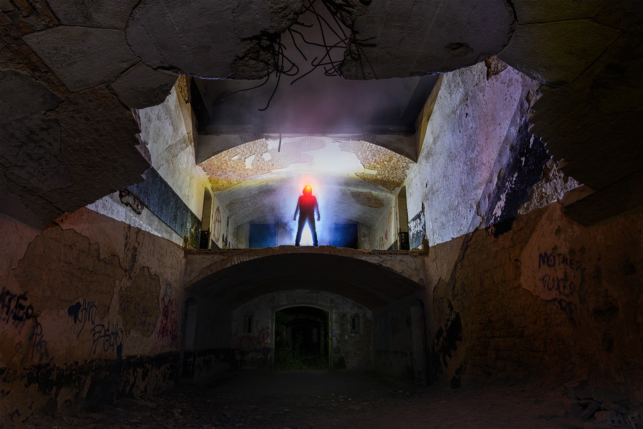 Silhouette dans un fort Vauban | Paysages nocturnes © Pierre ROLIN - Photographe Nancy - Lorraine / Grand Est